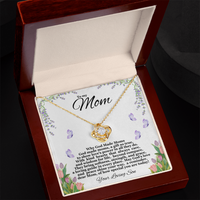 Load image into Gallery viewer, To My Mom - God Made Moms -Love Knot Necklace
