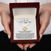 Load image into Gallery viewer, Graduation - Your Next Peak Awaits - Love Knot Necklace
