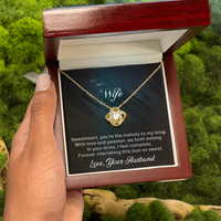 Load image into Gallery viewer, To my Wife - You&#39;re the Melody to My Song - Love Knot Necklace
