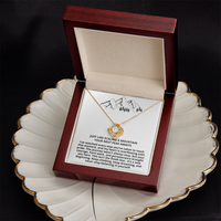 Load image into Gallery viewer, For Her Graduation - Your Next Peak Awaits - Love Knot Necklace
