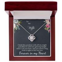 Load image into Gallery viewer, To my Wife - Forever in my Heart - Love Knot Necklace
