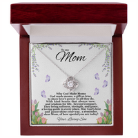 Load image into Gallery viewer, To My Mom - God Made Moms -Love Knot Necklace
