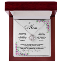 Load image into Gallery viewer, To Mom - Moms were made as a gift - Love Knot Necklace
