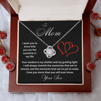 Load image into Gallery viewer, To Mom - I Want You To Know - Love Knot Necklace
