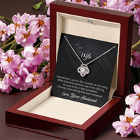 Load image into Gallery viewer, To my Wife - You&#39;re the Melody to My Song - Love Knot Necklace
