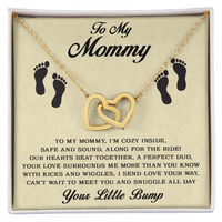 Load image into Gallery viewer, To My Mommy - Our Hearts Beat Together - Interlocking Hearts Necklace
