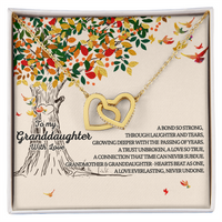 Load image into Gallery viewer, Grandmother &amp; Granddaughter - Hearts Beat as One - Interlocking Hearts Necklace

