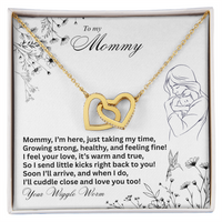 Load image into Gallery viewer, To my Mommy - Just taking my time - Interlocking Hearts Necklace
