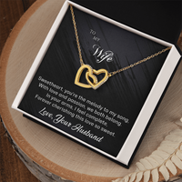Load image into Gallery viewer, To my Wife - You&#39;re the Melody to My Song - Interlocking Hearts Necklace

