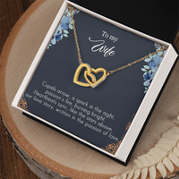 Load image into Gallery viewer, To my Wife - Cupids arrow - Interlocking Hearts Necklace

