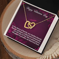 Load image into Gallery viewer, Happy Valentines Day - In the dance of hearts - Interlocking Hearts Necklace
