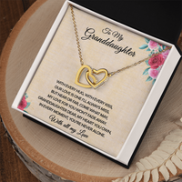 Load image into Gallery viewer, Grandmother &amp; Granddaughter - My Love for You will Never Fade Away - Interlocking Hearts Necklace
