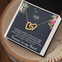 Load image into Gallery viewer, To my Wife - Forever in my Heart - Interlocking Hearts Necklace
