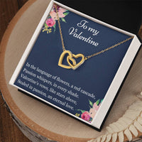 Load image into Gallery viewer, To my Valentine - Interlocking Hearts Necklace
