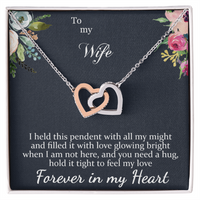 Load image into Gallery viewer, To my Wife - Forever in my Heart - Interlocking Hearts Necklace
