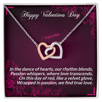 Load image into Gallery viewer, Happy Valentines Day - In the dance of hearts - Interlocking Hearts Necklace
