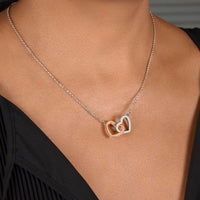 Load image into Gallery viewer, To my Wife - You&#39;re the Melody to My Song - Interlocking Hearts Necklace
