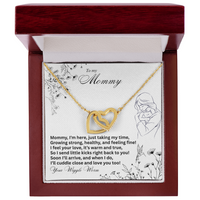 Load image into Gallery viewer, To my Mommy - Just taking my time - Interlocking Hearts Necklace
