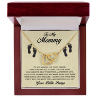 Load image into Gallery viewer, To My Mommy - Our Hearts Beat Together - Interlocking Hearts Necklace
