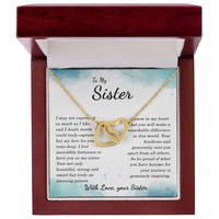 Load image into Gallery viewer, To my Sister - Interlocking Hearts Necklace
