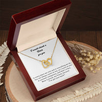 Load image into Gallery viewer, I would Shank a Bitch for you - Interlocking Hearts Necklace - Friendship Necklace

