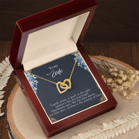 Load image into Gallery viewer, To my Wife - Cupids arrow - Interlocking Hearts Necklace
