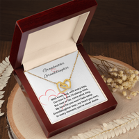 Load image into Gallery viewer, Grandmother &amp; Granddaughter - My Love For You Won&#39;t Fade Away -  Interlocking Hearts Necklace
