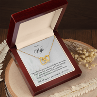 Load image into Gallery viewer, To my Wife - You're the melody to my song - Interlocking Hearts Necklace
