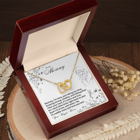 Load image into Gallery viewer, To my Mommy - Just taking my time - Interlocking Hearts Necklace
