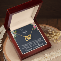 Load image into Gallery viewer, To my Wife - Forever in my Heart - Interlocking Hearts Necklace
