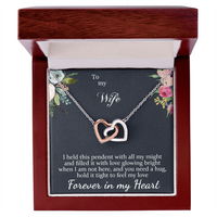 Load image into Gallery viewer, To my Wife - Forever in my Heart - Interlocking Hearts Necklace
