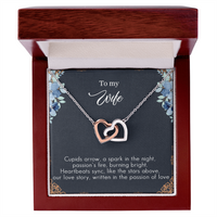 Load image into Gallery viewer, To my Wife - Cupids arrow - Interlocking Hearts Necklace
