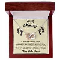 Load image into Gallery viewer, To My Mommy - Our Hearts Beat Together - Interlocking Hearts Necklace
