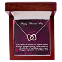 Load image into Gallery viewer, Happy Valentines Day - In the dance of hearts - Interlocking Hearts Necklace
