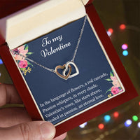 Load image into Gallery viewer, To my Valentine - Interlocking Hearts Necklace
