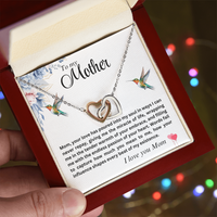 Load image into Gallery viewer, To My Mother -Your Love Has Poured Into My Soul - Interlocking Hearts Necklace
