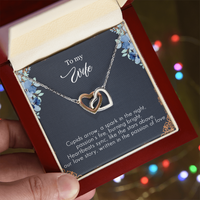 Load image into Gallery viewer, To my Wife - Cupids arrow - Interlocking Hearts Necklace
