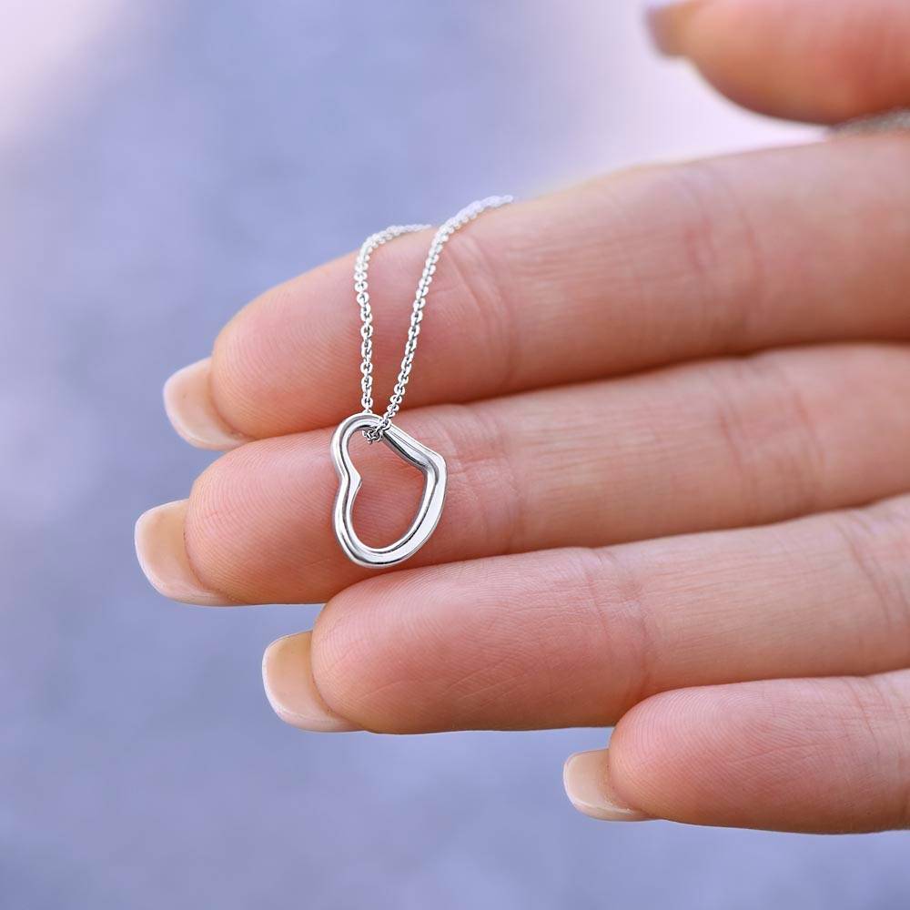 Delicate Heart Necklace For Your Daughter (No MC)