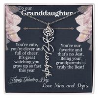 Load image into Gallery viewer, To our Granddaughter - Flower Necklace - Emily
