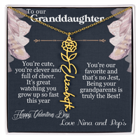 Load image into Gallery viewer, To our Granddaughter - Flower Necklace - Emily
