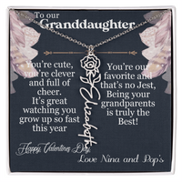 Load image into Gallery viewer, To our Granddaughter - Flower Necklace - Emily
