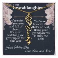 Load image into Gallery viewer, To our Granddaughter - Flower Necklace - Emily
