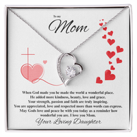 Load image into Gallery viewer, To my Mom - When God made you - Forever Love Necklace
