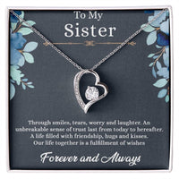 Load image into Gallery viewer, To my sister - forever love  necklace
