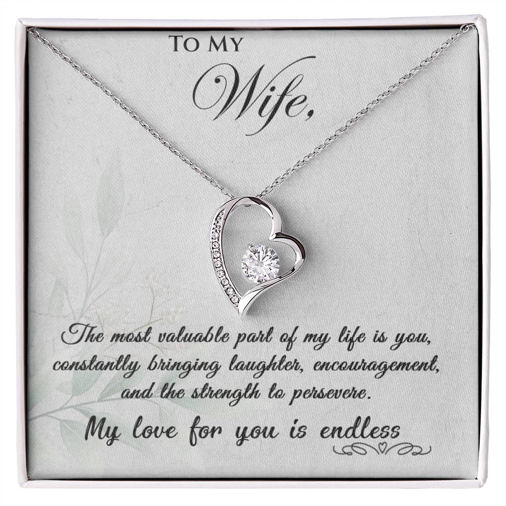 To my Wife - My love for you is endless - Forever Love Necklace