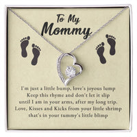 Load image into Gallery viewer, To My Mommy - Love, Kisses and Kicks - Forever Love Necklace
