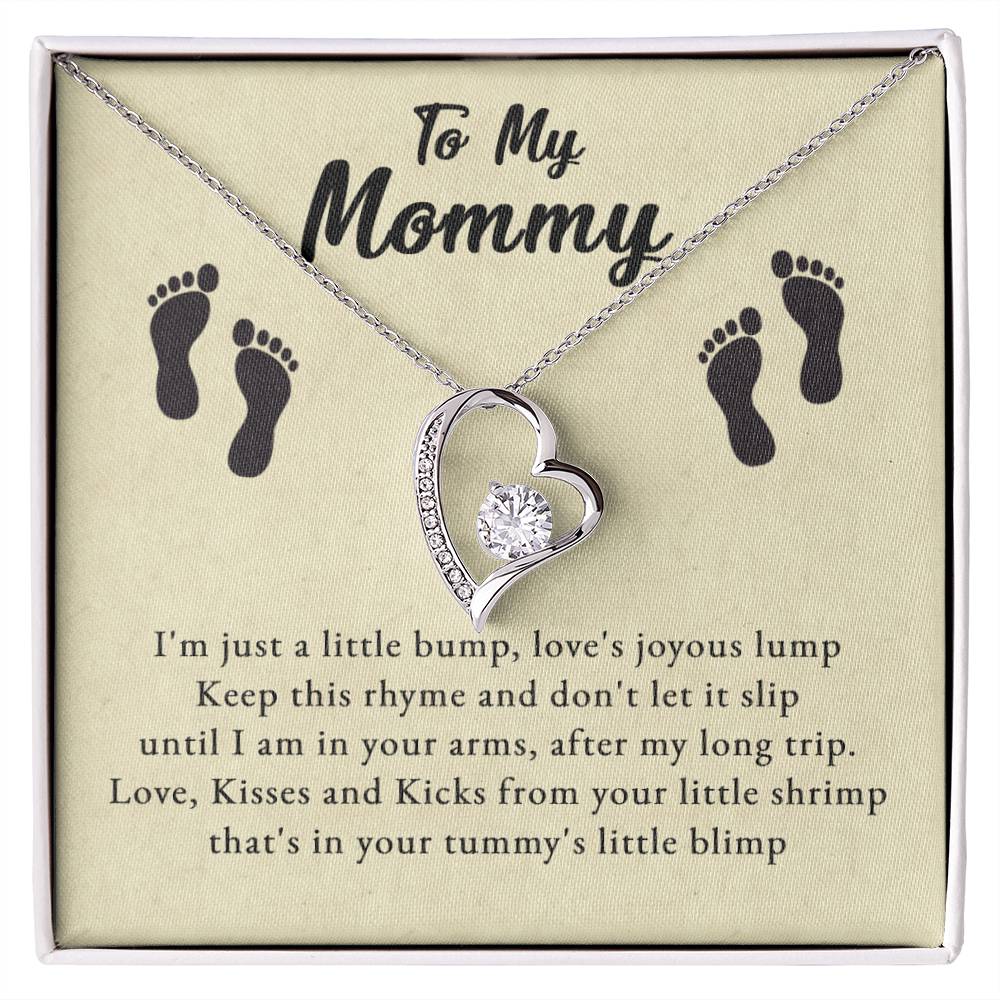 To My Mommy - Love, Kisses and Kicks - Forever Love Necklace