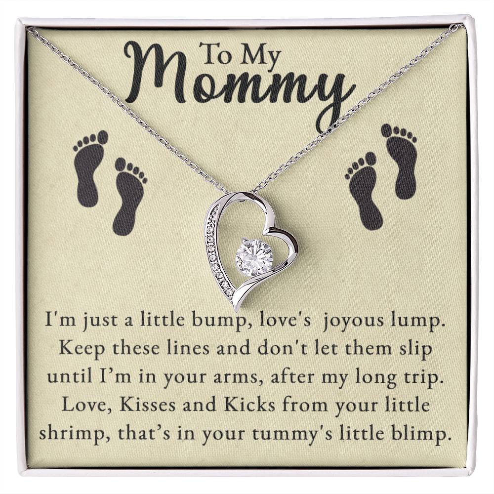 Forever Love Necklace - To my Mommy from your little bump