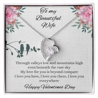 Load image into Gallery viewer, To my Beautiful Wife - Valentines day - Forever Love Necklace
