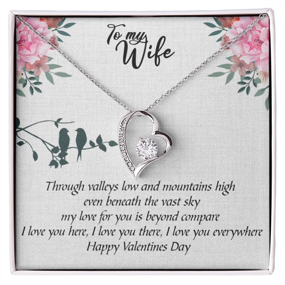 To my Wife - Valentines Day - Forever love necklace